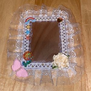 Crochet Toploader with flower butterfly decorations